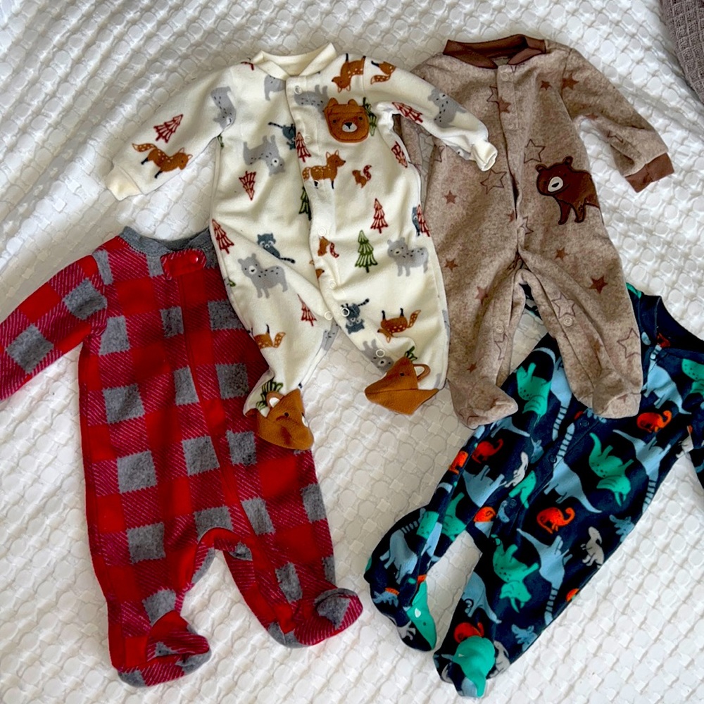 Fleece footed pajamas